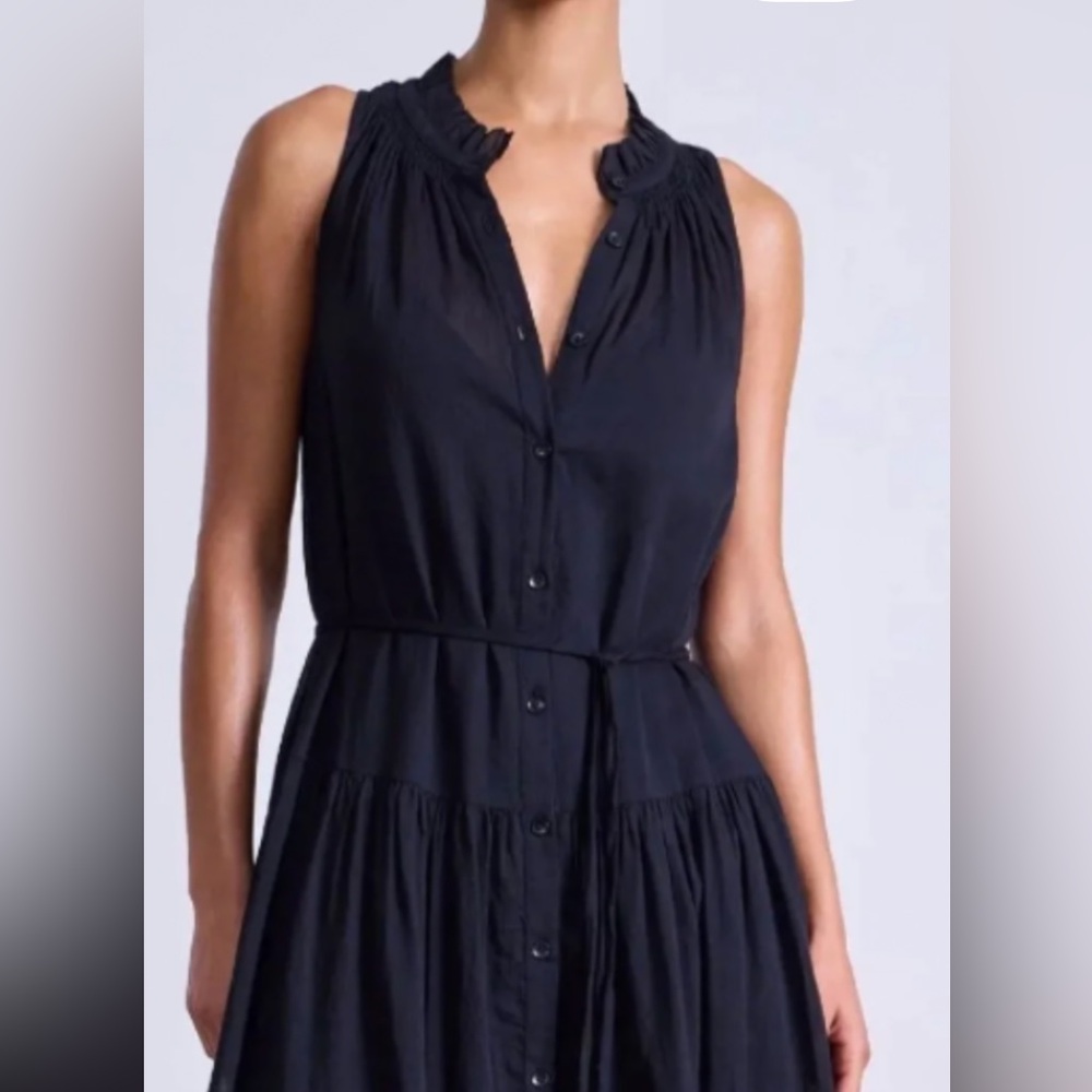 Banana Republic Navy Sleeveless Tiered Maxi Dress - Picture 6 of 7
